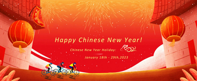Frohes chinesisches Neujahr, CNY-Feiertagsmitteilung